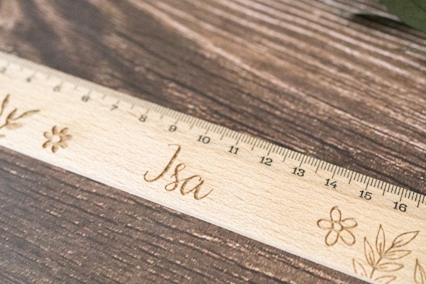 Lineal flower -personalisiert-